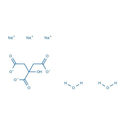 три-Натрия цитрат 2-гидрат (USP, BP, Ph. Eur.) чистый, pharma grade, 1000 г